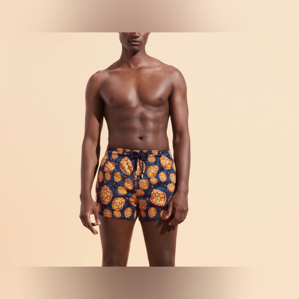 Vilebrequin Navy and Orange Swim Trunks